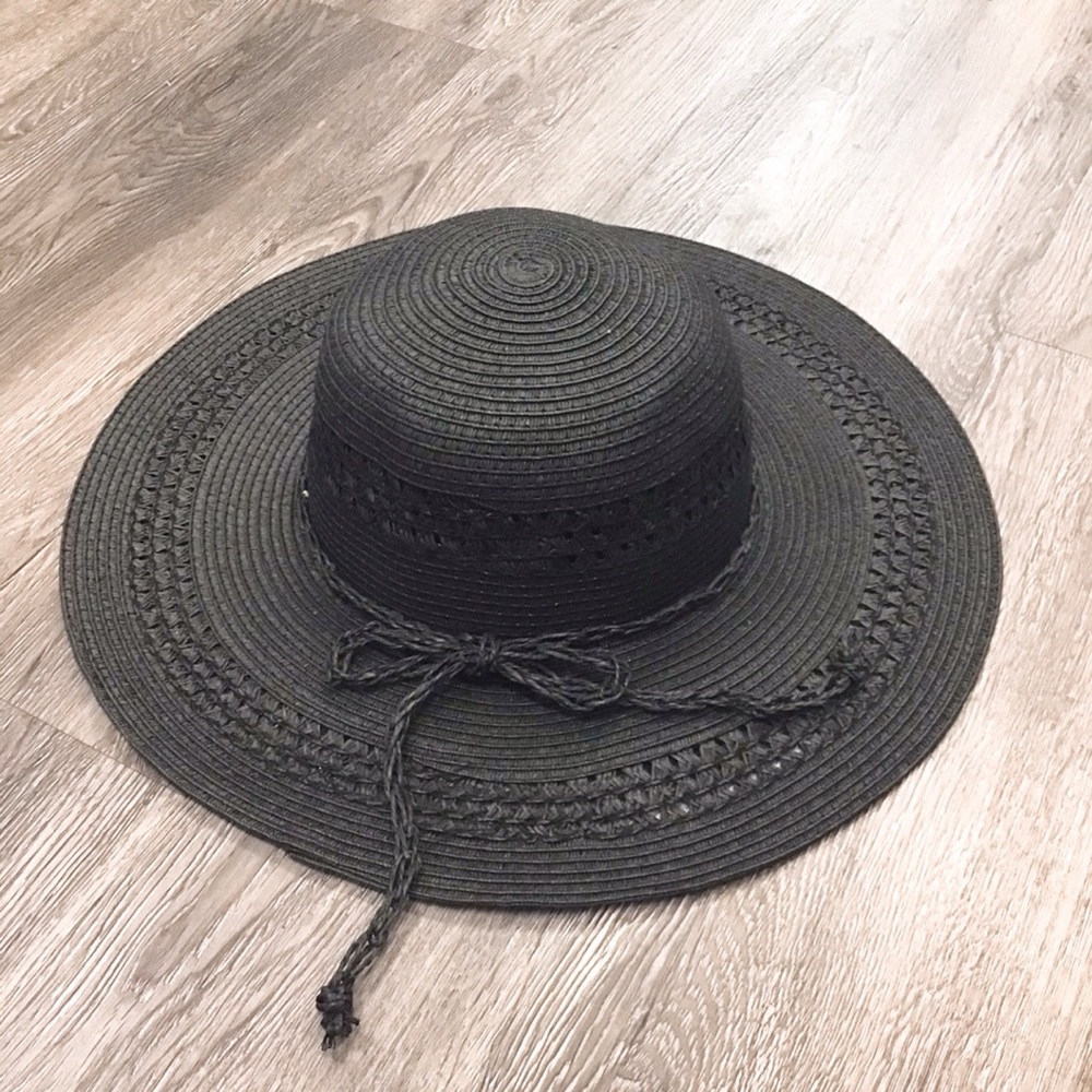 Black Bow Summer Sun Hat
